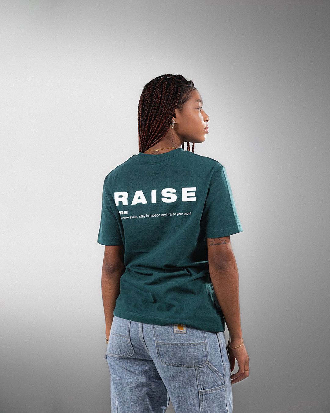 T-shirt Raise Glazed Green Women